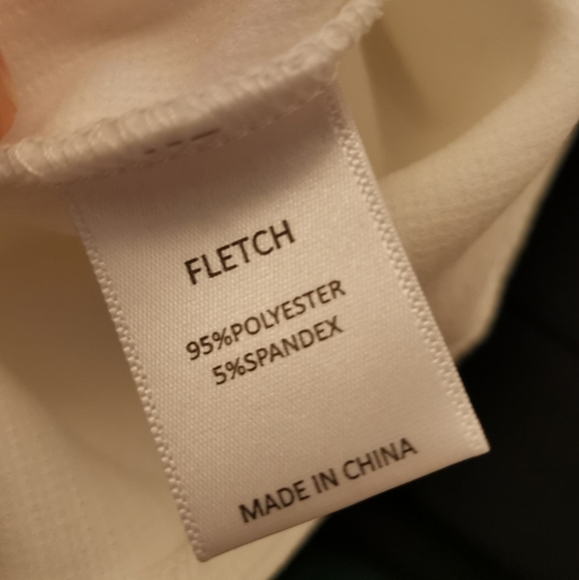 Fletch white Ruffle Ribbed Top Small - Picture 6 of 6